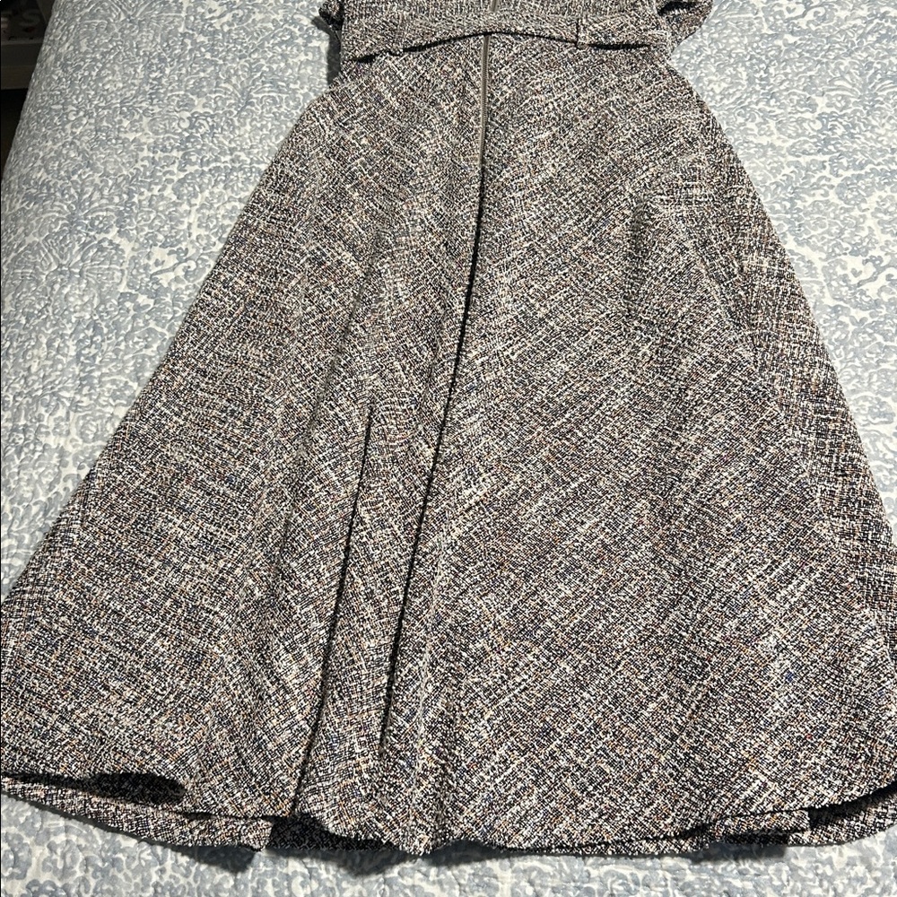 Calvin Klein Textured Black and White Midi Dress - Picture 12 of 16